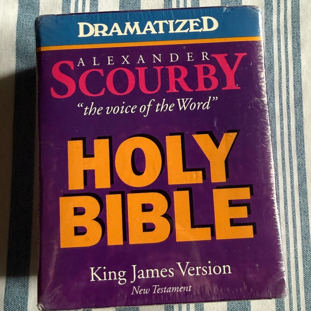 Alexander Scourby Holy Bible KJV New Testament Cassette Set | NIB Opened | Audio